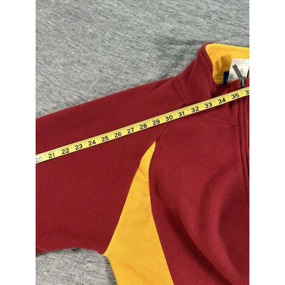 Vintage Reebok NFL Washington Redskins Fleece Jacket Mens Medium Full-Zip